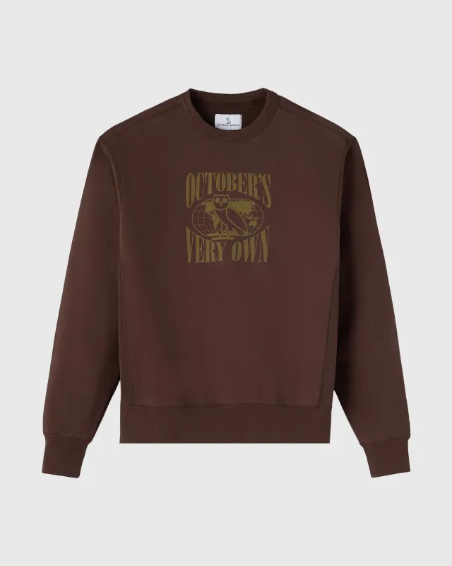 Garment Dyed Crewneck - Brown sold by OVO
