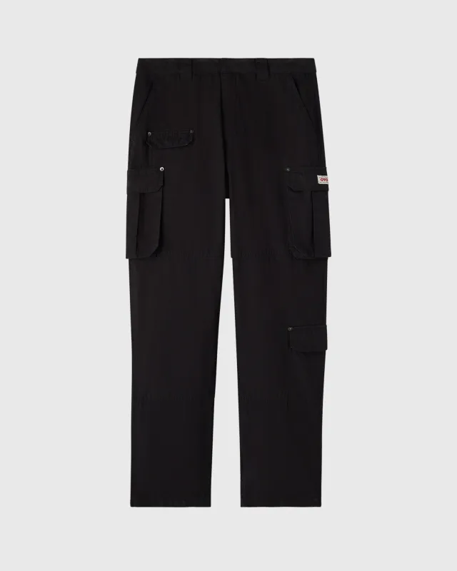 Multi Pocket Cargo Pant - Black sold by OVO