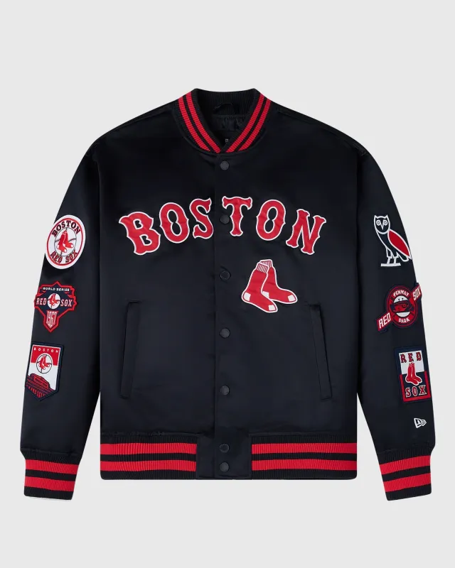 New Era MLB Boston Red Sox Varsity Jacket - Navy sold by OVO