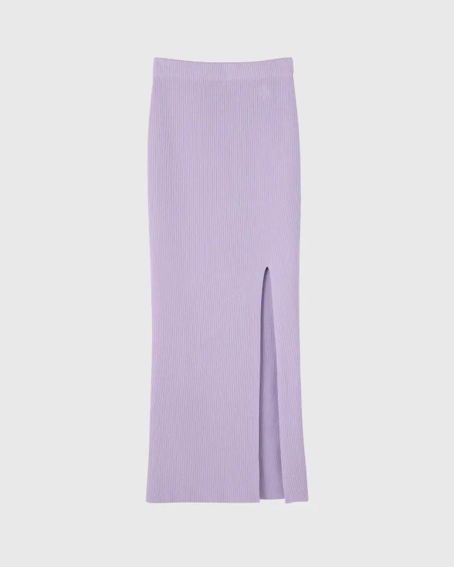 Pom Pom Sweater Skirt - Light Purple sold by OVO