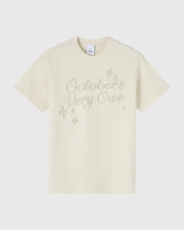 Pom Pom Script Pocket Tee - Beige sold by OVO