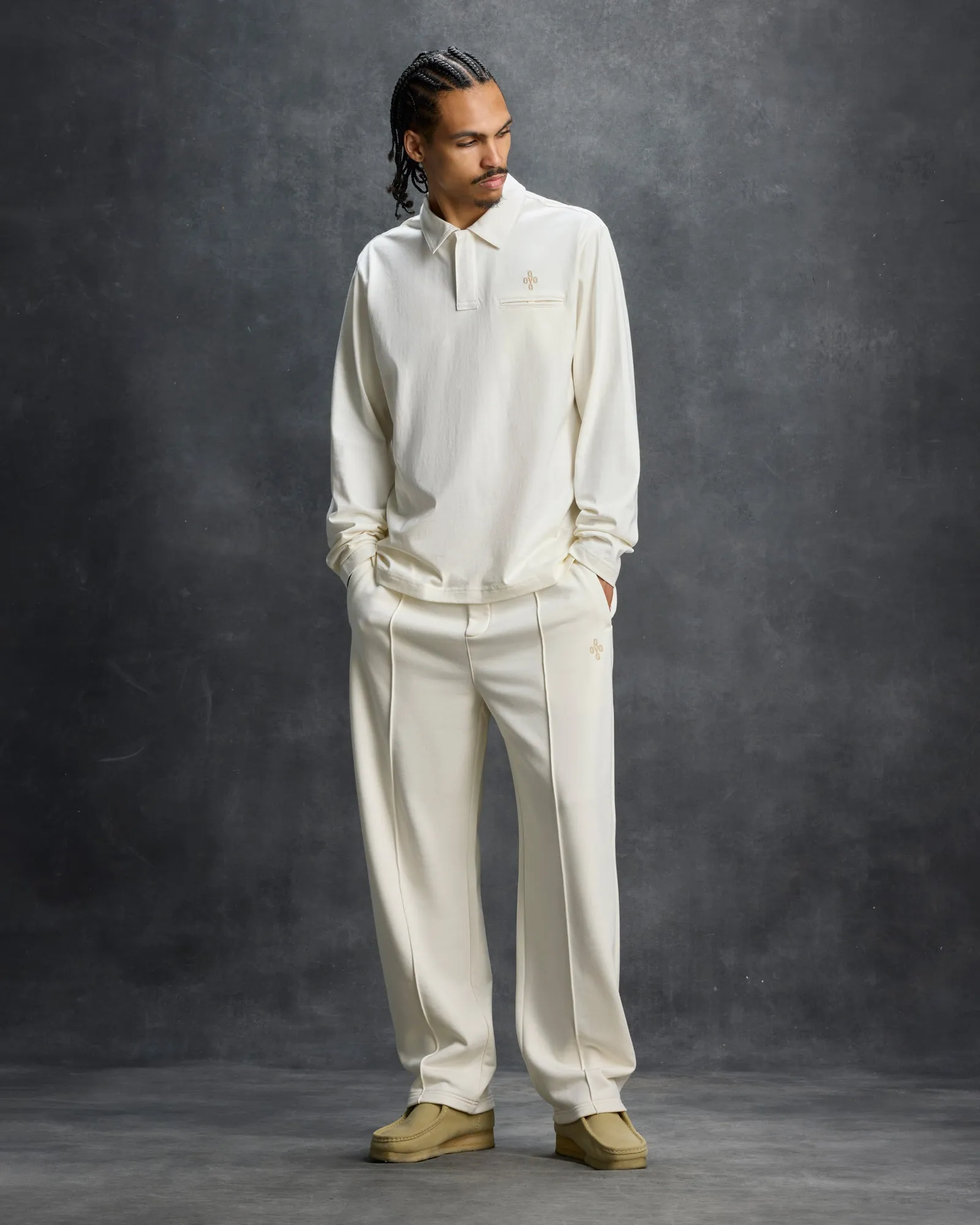 French Terry Pin Tuck Sweatpant - Beige sold by OVO product image thumbnail 3