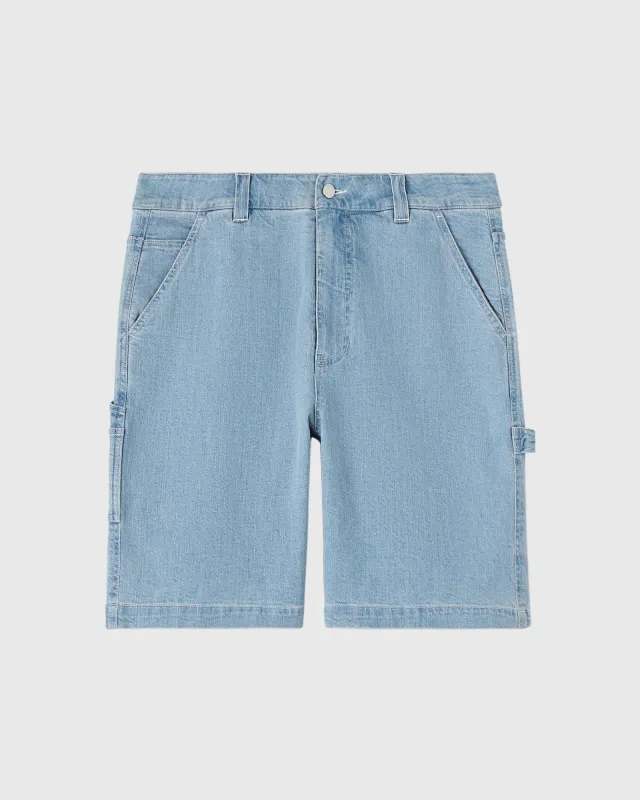 Denim Carpenter Short - Washed Denim sold by OVO