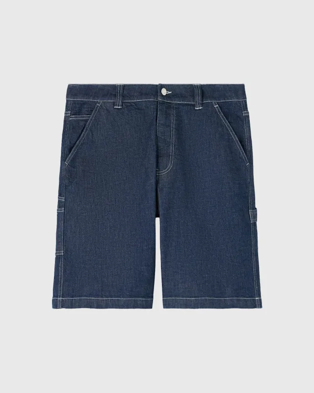 Denim Carpenter Short - Dark Indigo sold by OVO