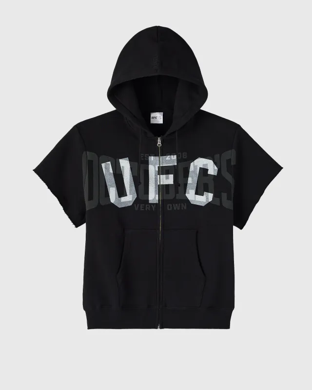 UFC Full-Zip Short-Sleeve Hoodie - Black sold by OVO