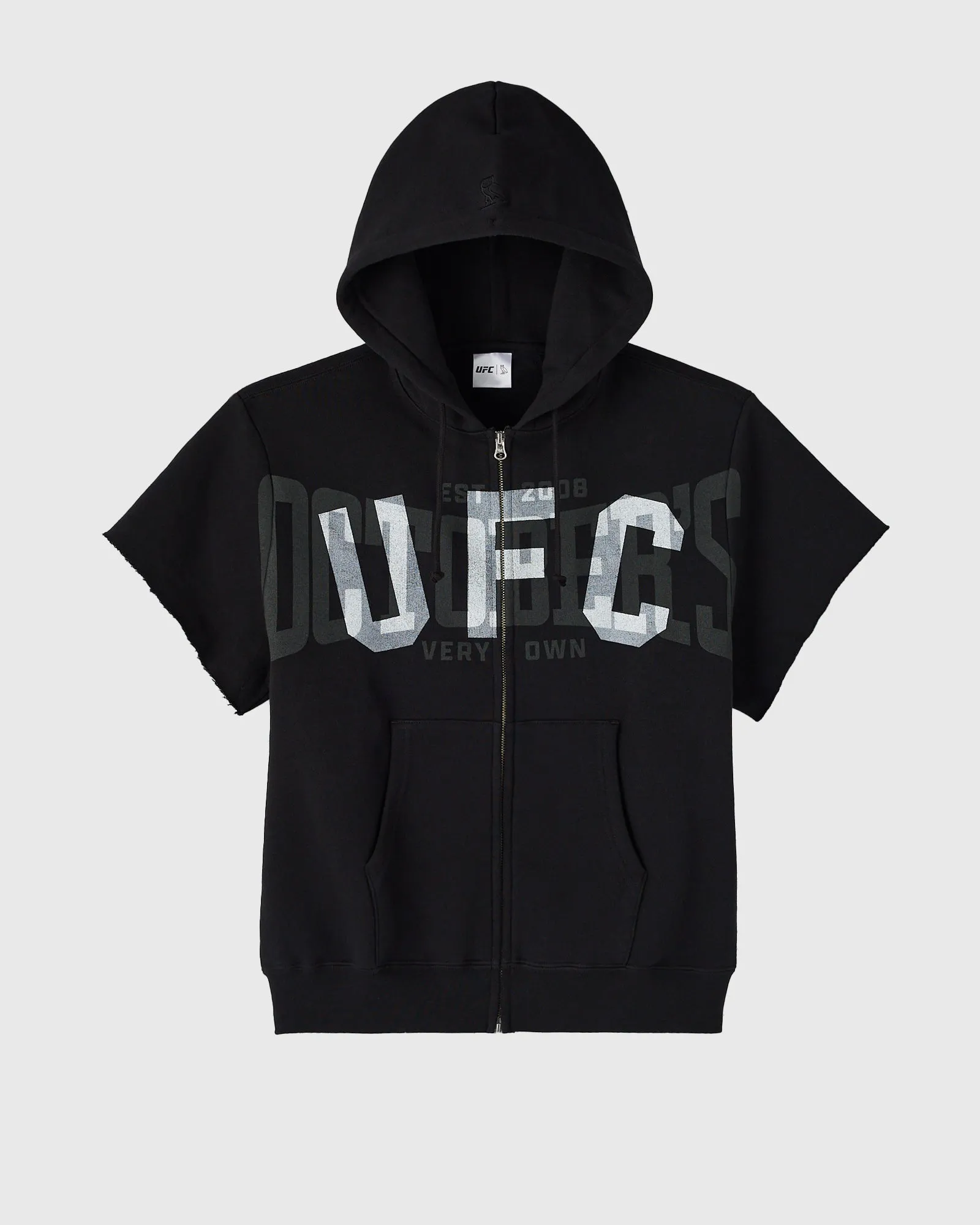 UFC Full-Zip Short-Sleeve Hoodie - Black sold by OVO