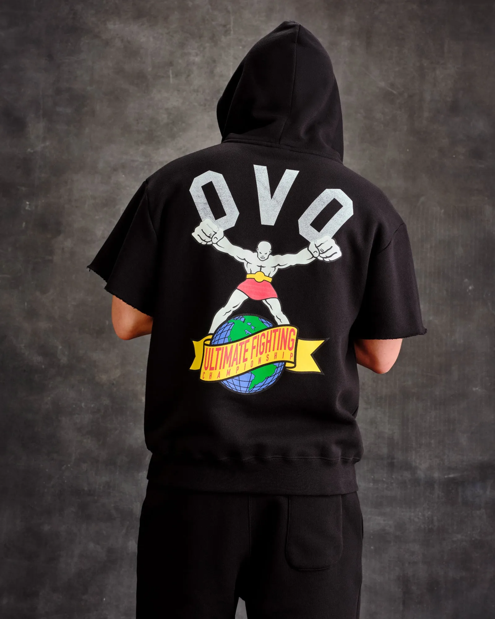 UFC Full-Zip Short-Sleeve Hoodie - Black sold by OVO product image thumbnail 2