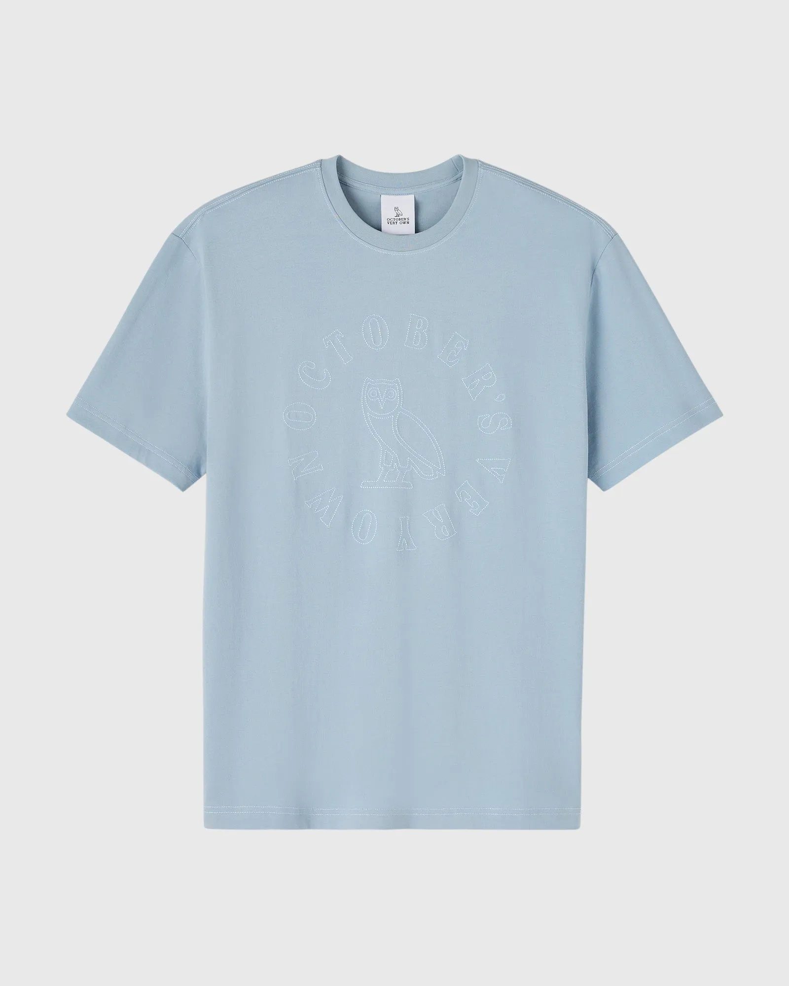 Tonal Stitch Tee - Light Blue sold by OVO