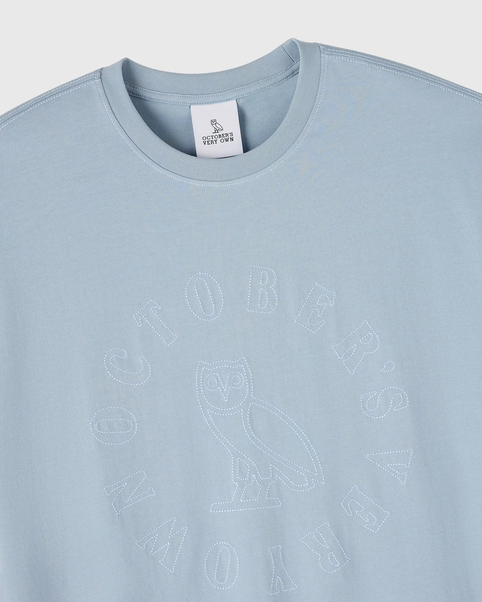 Tonal Stitch Tee - Light Blue sold by OVO product image thumbnail 4