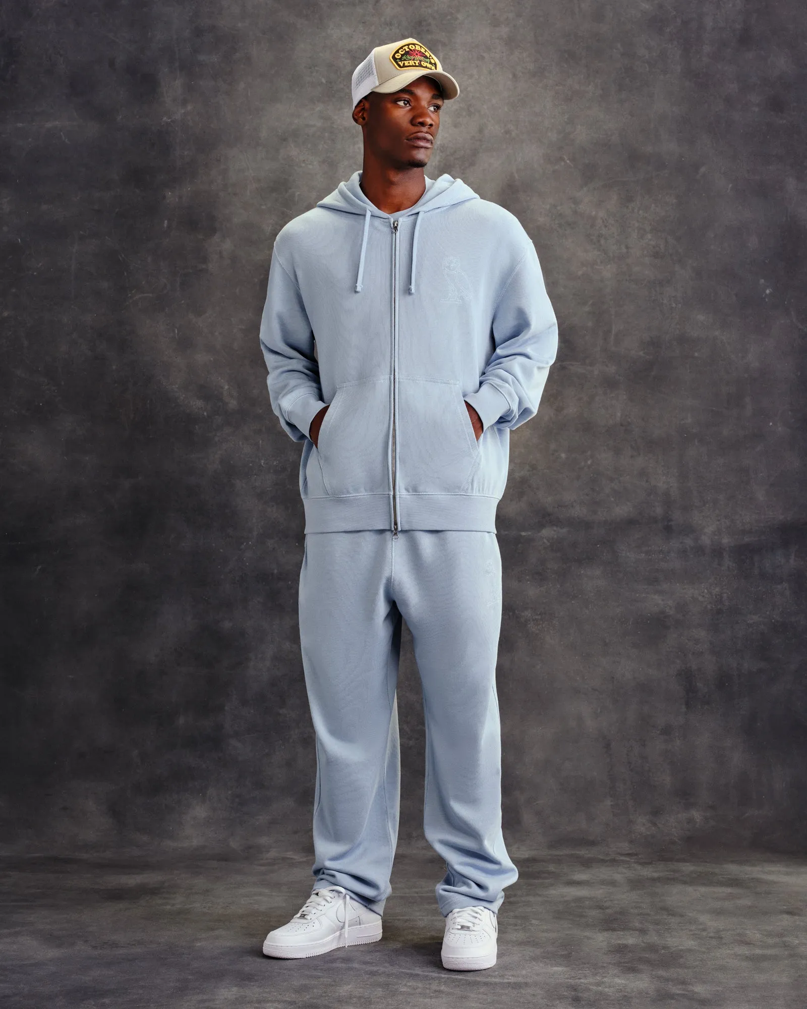 Tonal Stitch Open-Hem Sweatpant - Light Blue sold by OVO product image thumbnail 2