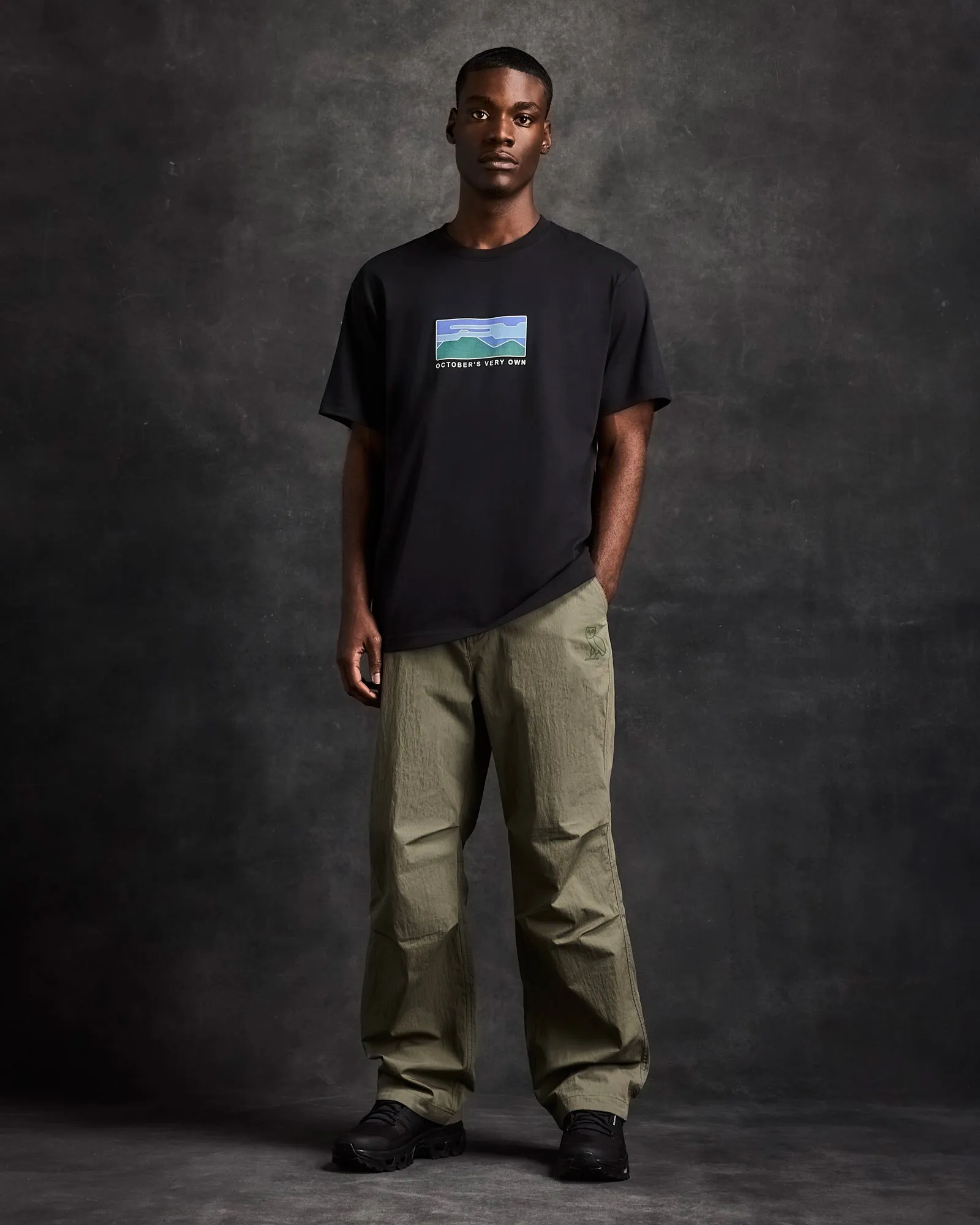 Retro Hiker Tee - Black sold by OVO product image thumbnail 2