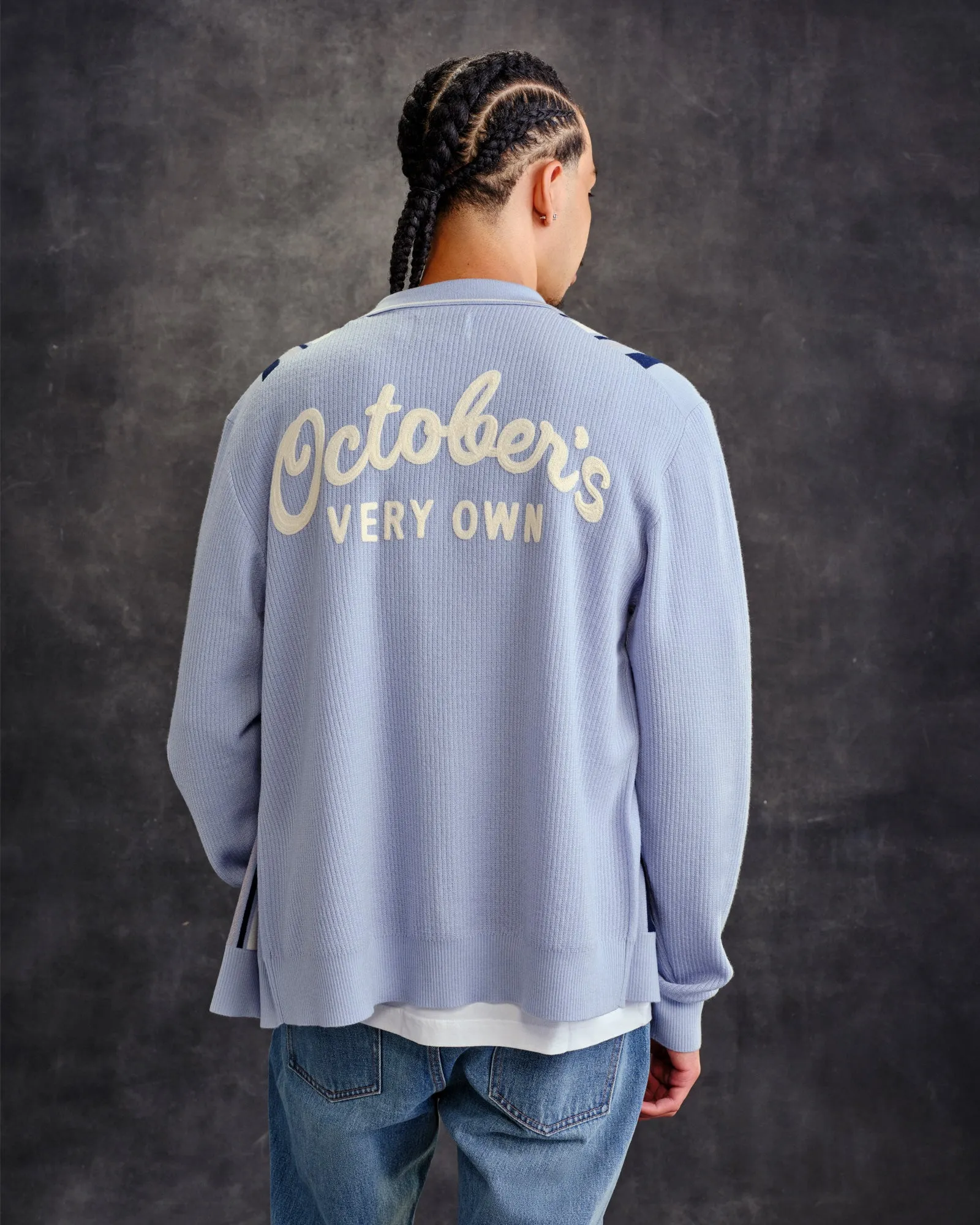 Lightweight Merino Full-Zip Cardigan - Light Blue sold by OVO product image thumbnail 2