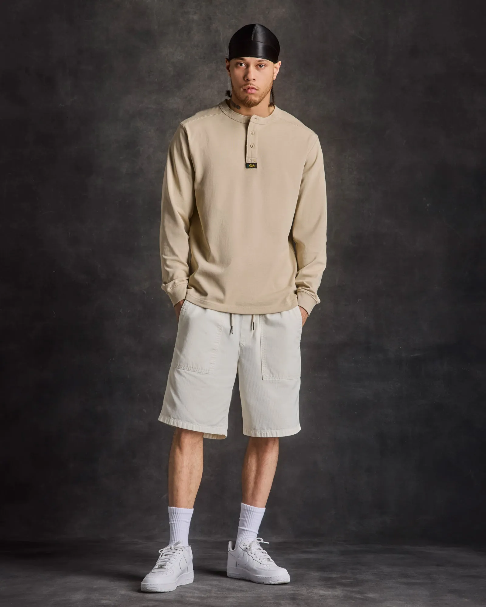 Outdoors Long-Sleeve Henley - Beige sold by OVO product image thumbnail 2