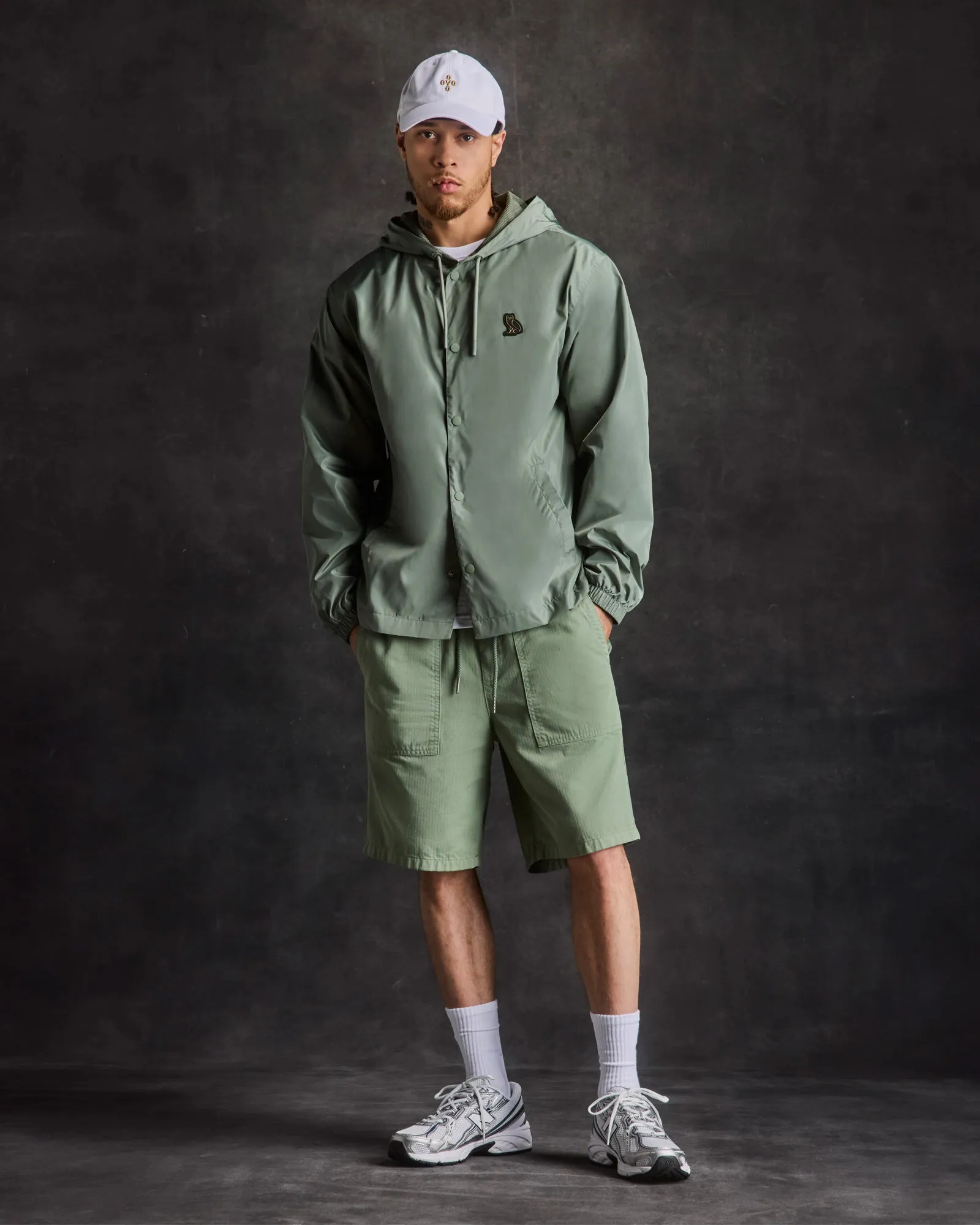 Hooded Coaches Jacket - Olive sold by OVO product image thumbnail 2