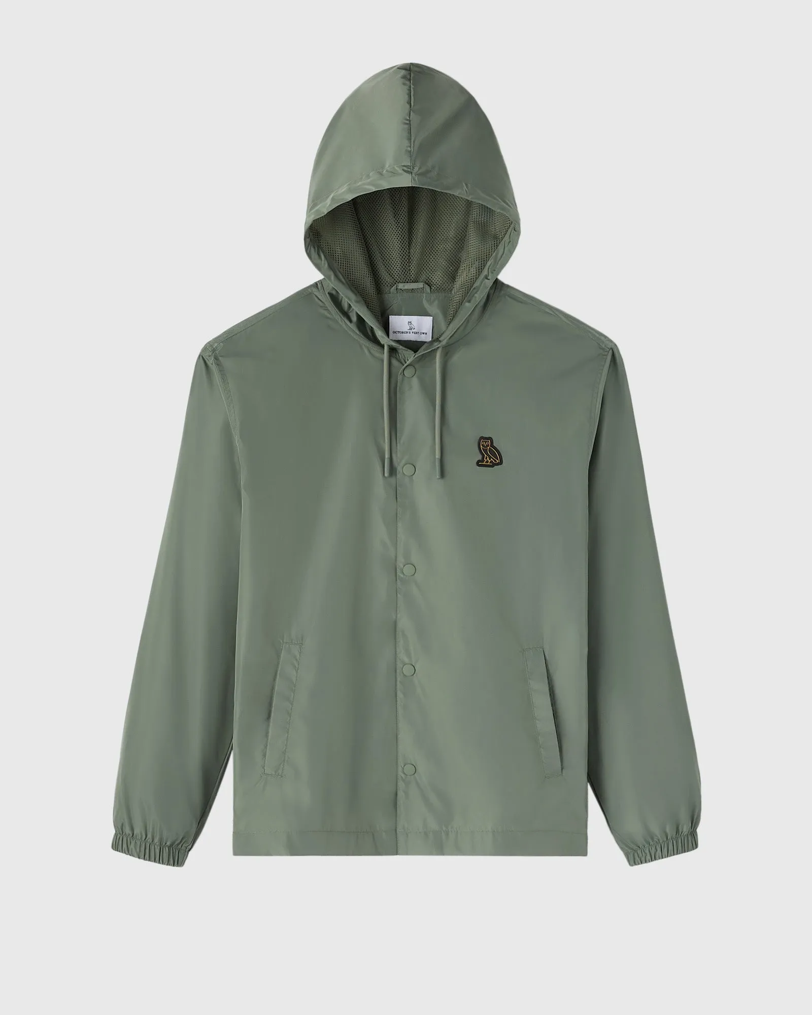 Hooded Coaches Jacket - Olive sold by OVO