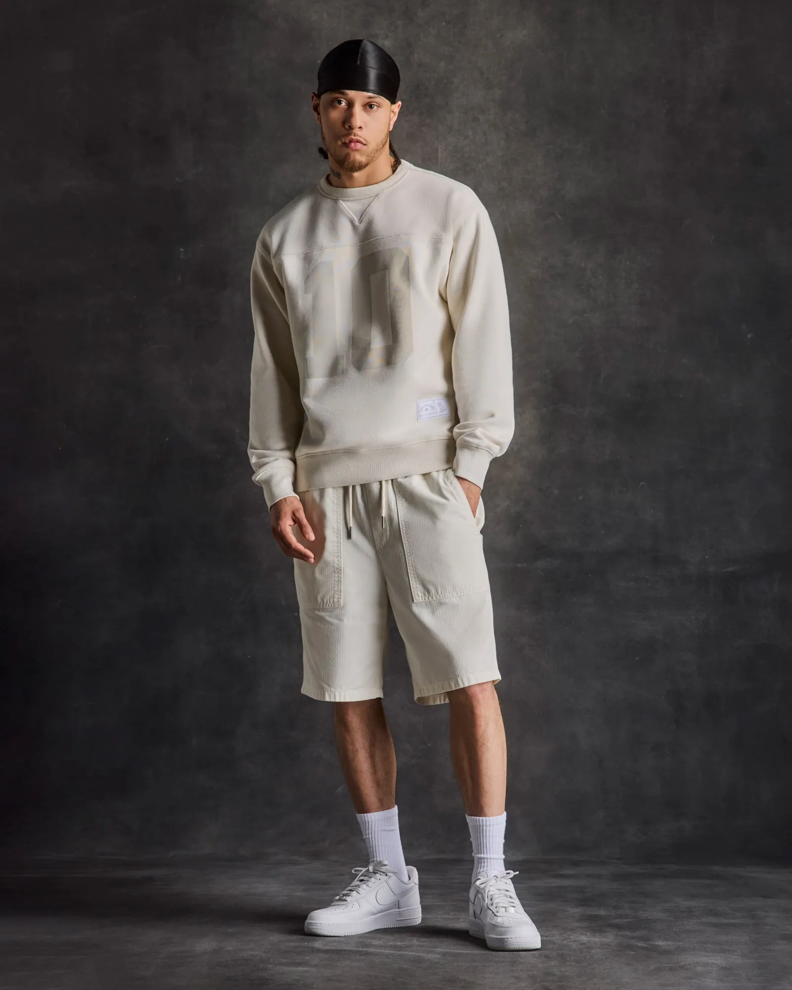Herringbone Fatigue Short - Beige sold by OVO product image thumbnail 3