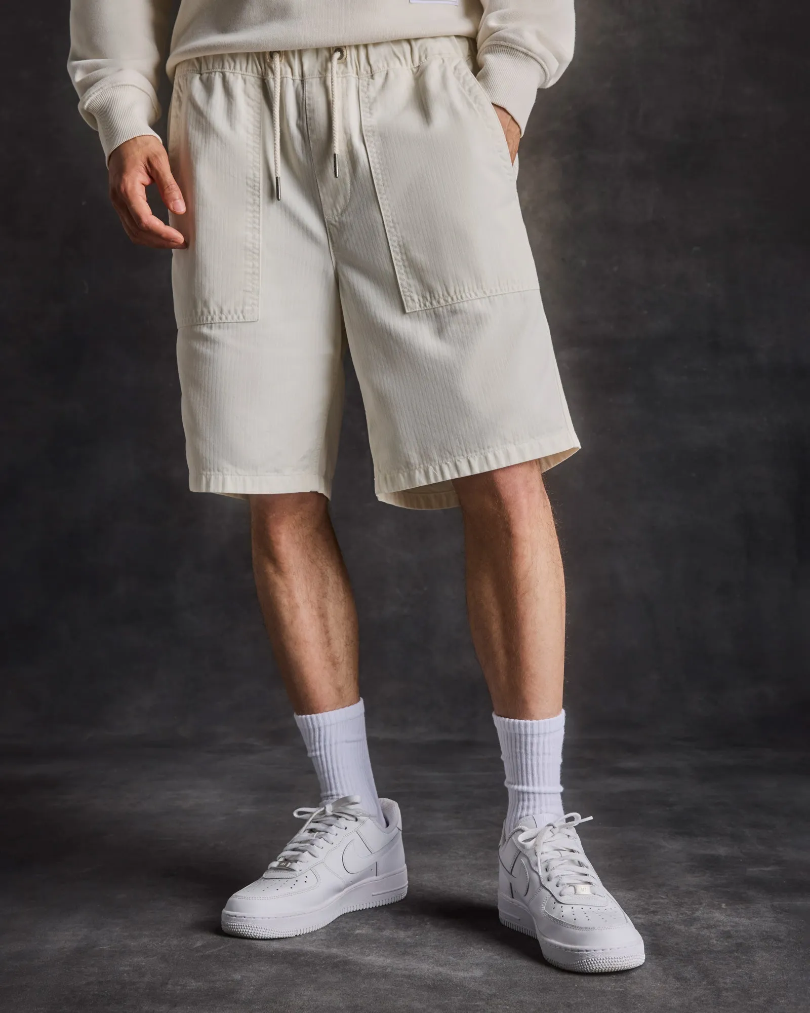 Herringbone Fatigue Short - Beige sold by OVO product image thumbnail 2