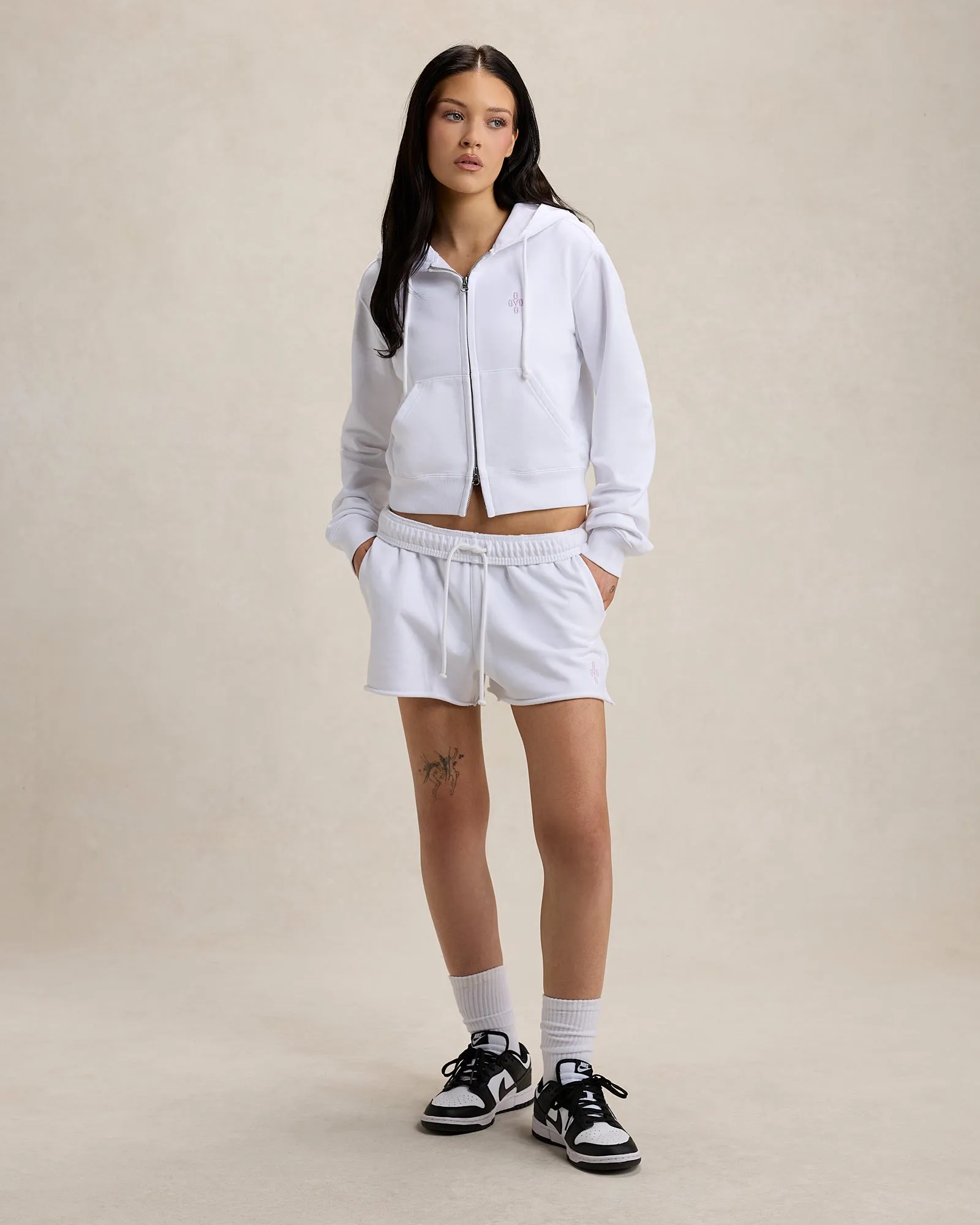 Pom Pom Sweatshort - White sold by OVO product image thumbnail 2