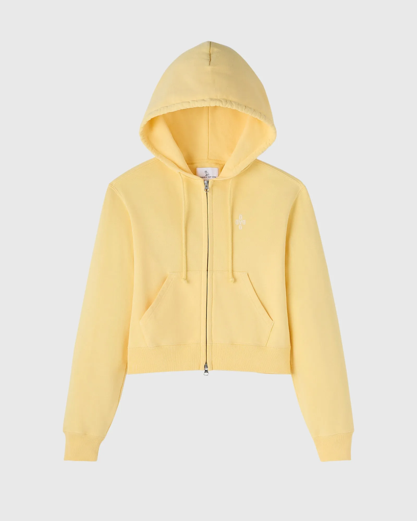 Pom Pom Full-Zip Hoodie - Yellow sold by OVO