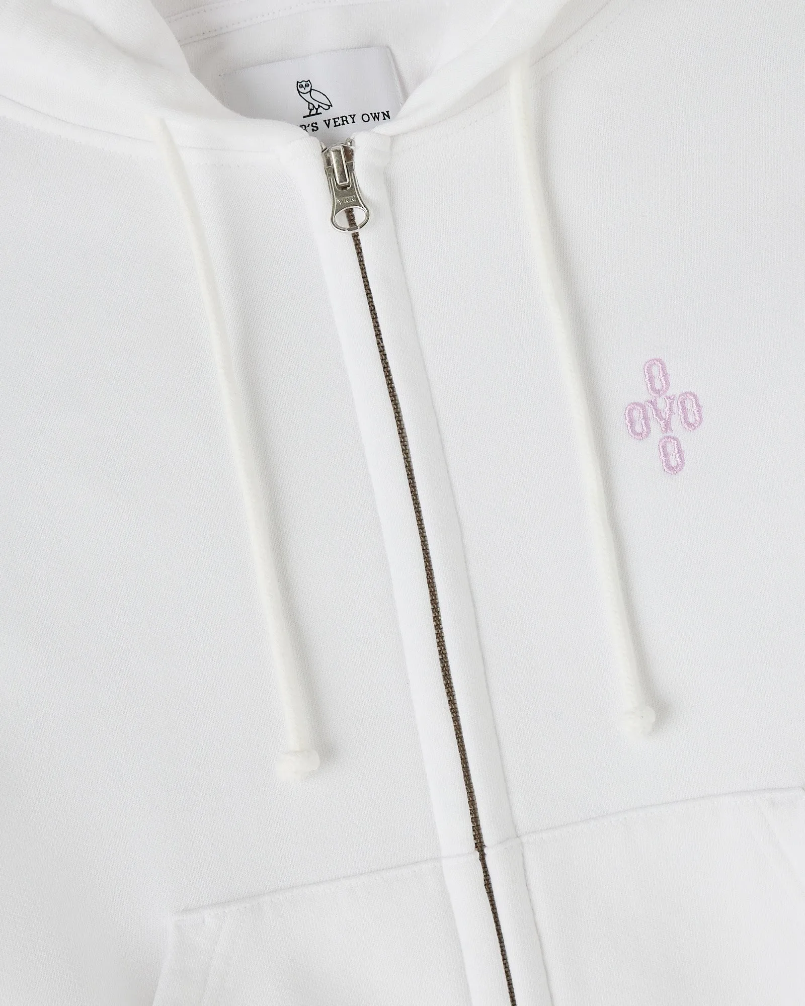 Pom Pom Full-Zip Hoodie - White sold by OVO product image thumbnail 3