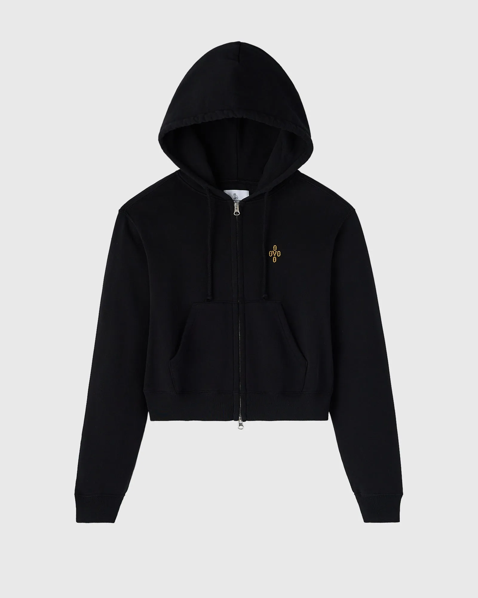 Pom Pom Full-Zip Hoodie - Black sold by OVO