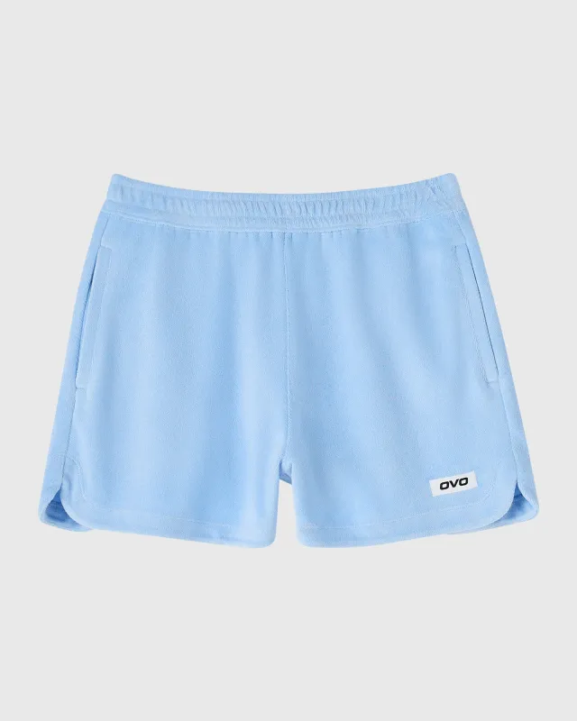 Euro Terry Cloth Sweatshort - Light Blue sold by OVO