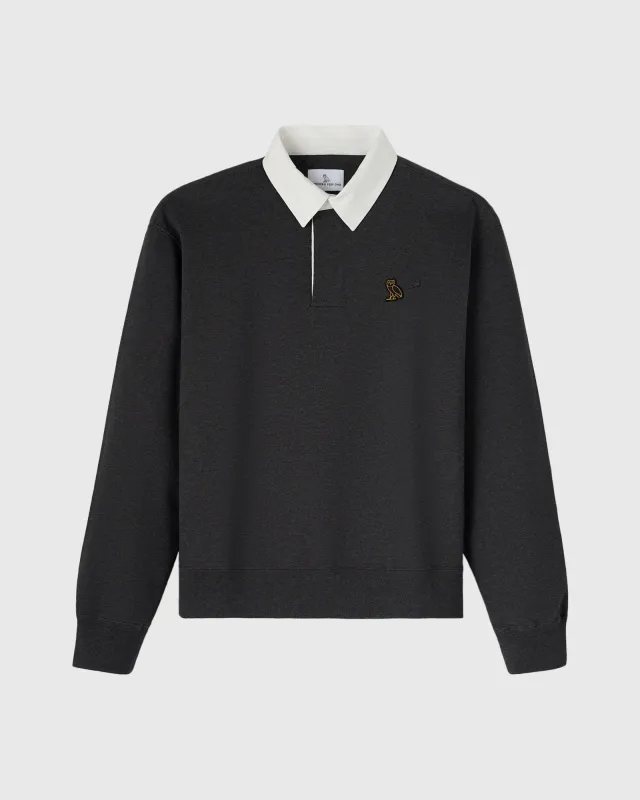 Classic Rugby Polo - Heather Charcoal sold by OVO
