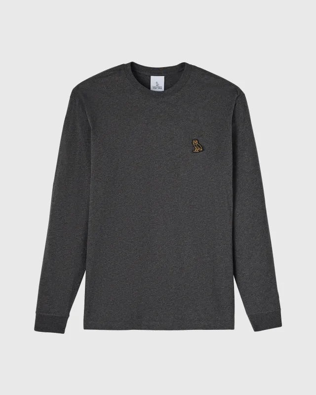 Classic Long-Sleeve Tee - Heather Charcoal sold by OVO