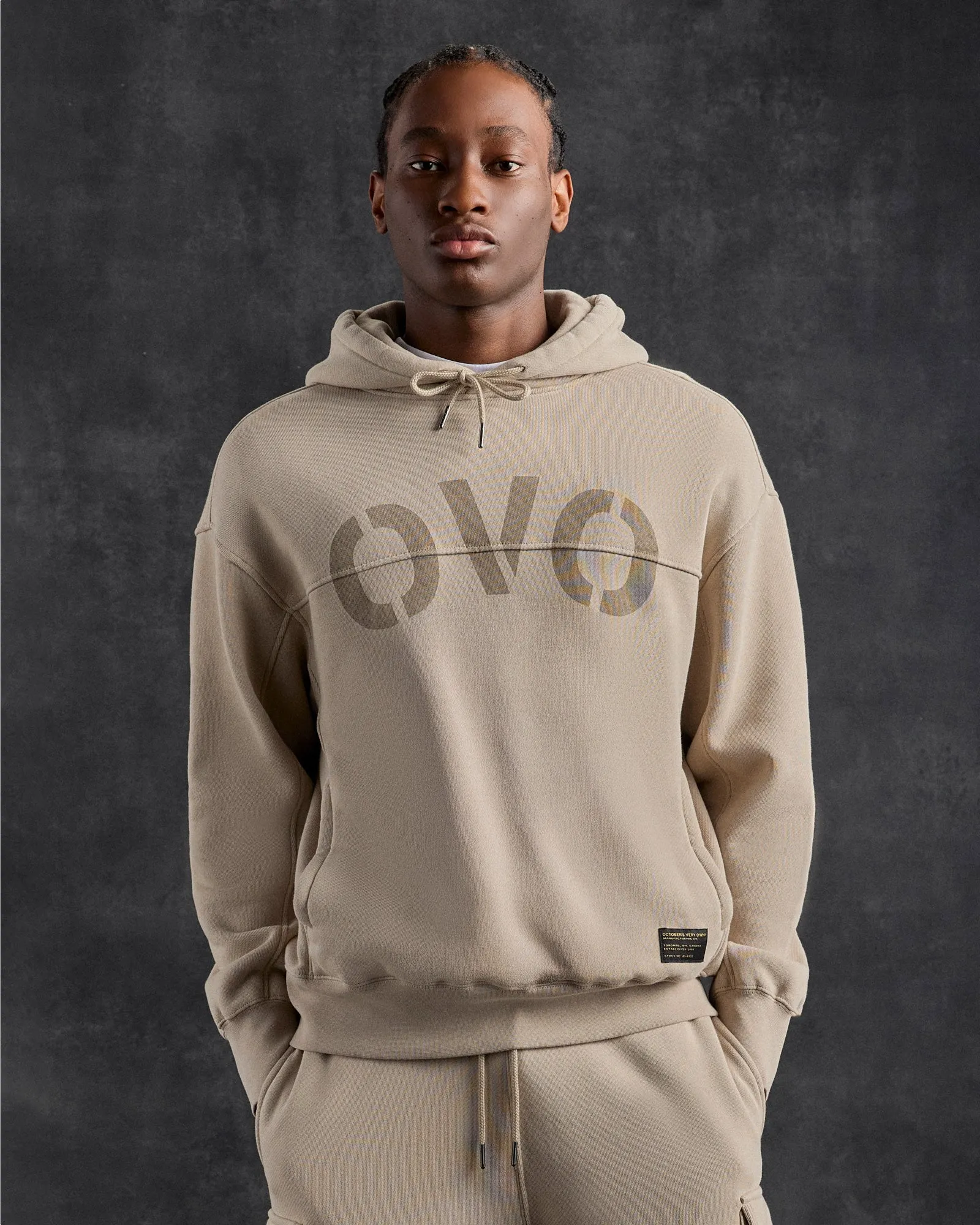 Surplus French Terry Hoodie - Light Taupe sold by OVO product image thumbnail 2