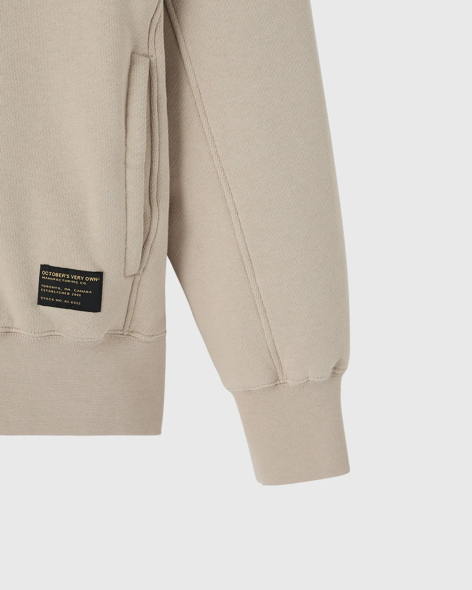 Surplus French Terry Hoodie - Light Taupe sold by OVO product image thumbnail 4