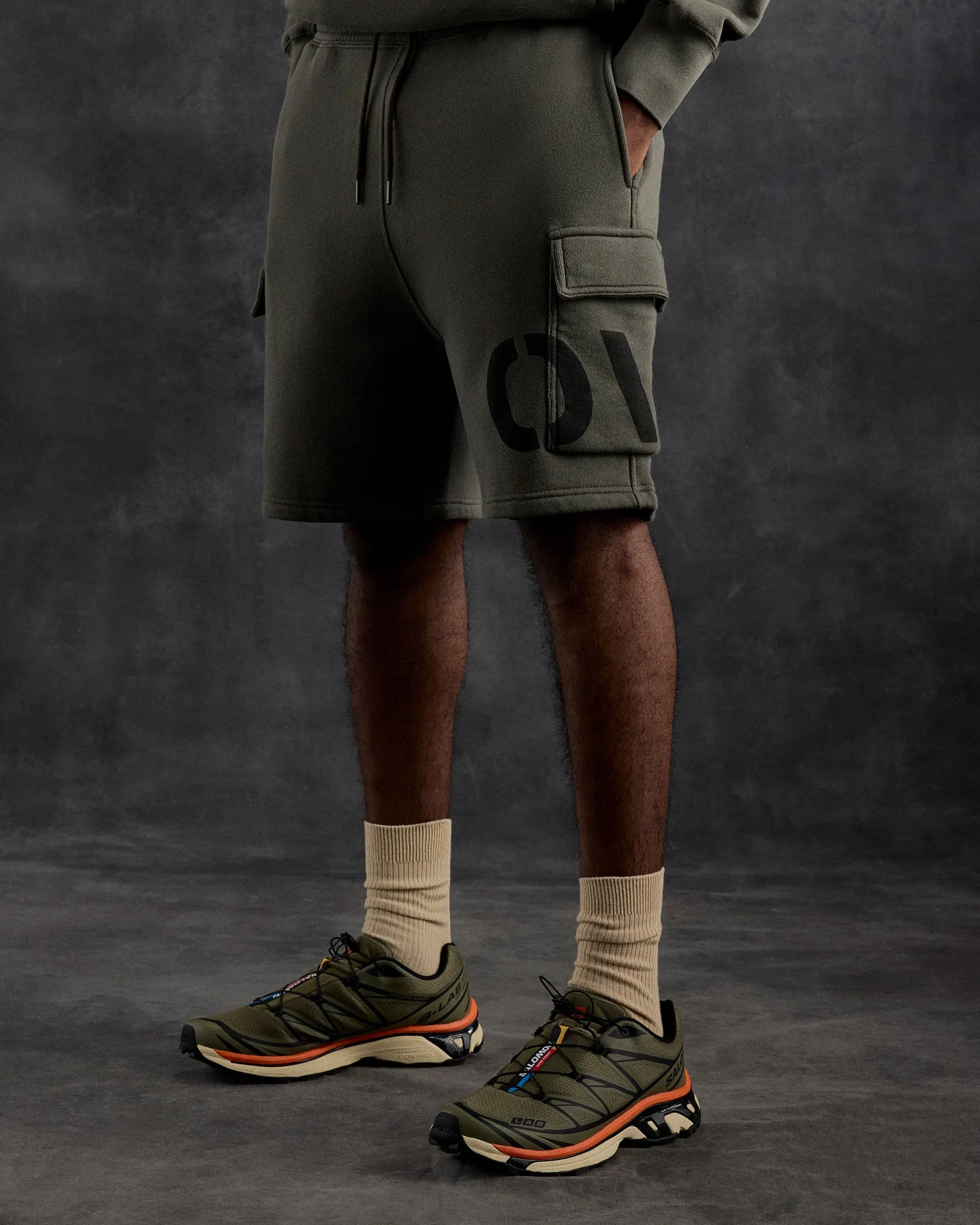 Surplus French Terry Cargo Sweatshort - Olive sold by OVO product image thumbnail 2