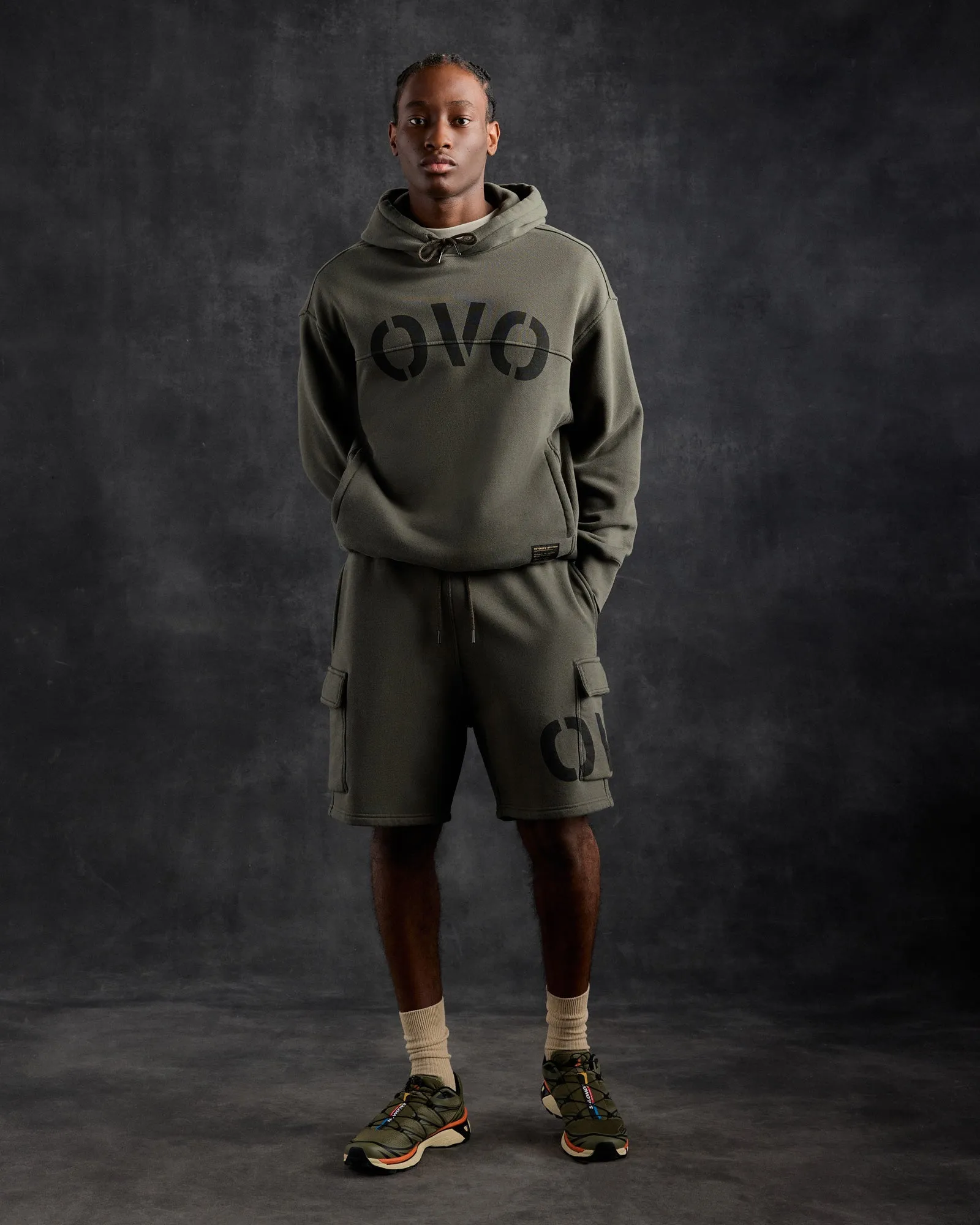 Surplus French Terry Cargo Sweatshort - Olive sold by OVO product image thumbnail 3