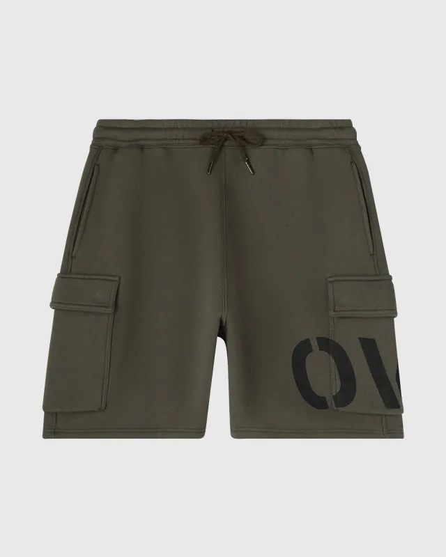 Surplus French Terry Cargo Sweatshort - Olive made by OVO