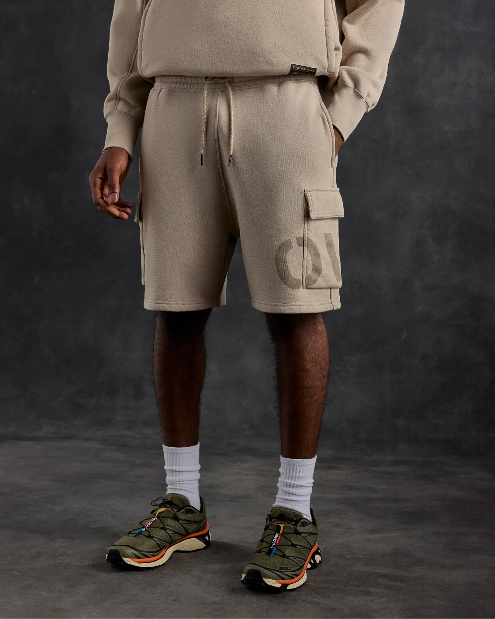 Surplus French Terry Cargo Sweatshort - Light Taupe sold by OVO product image thumbnail 2