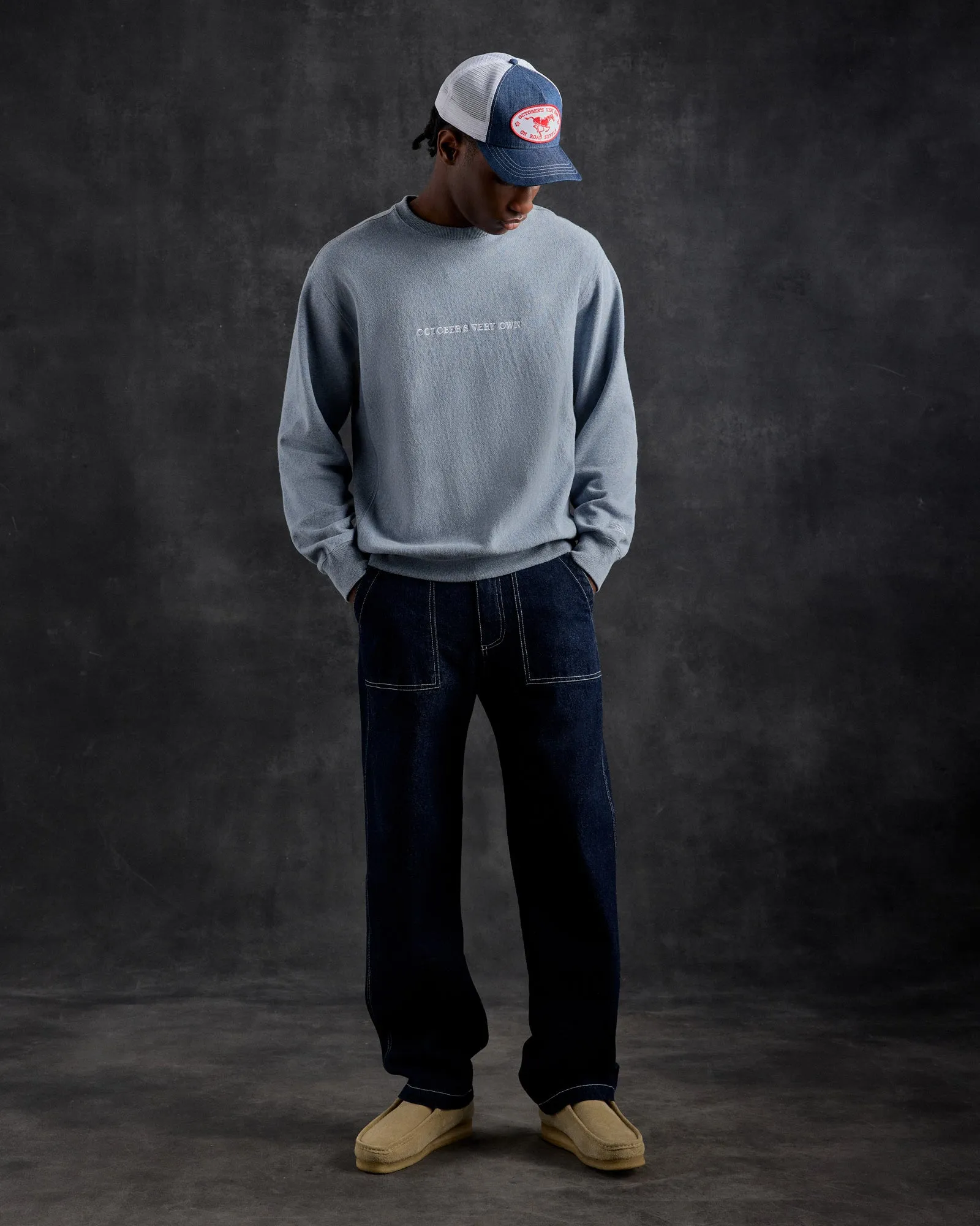 Memphis French Terry Crewneck - Light Blue sold by OVO product image thumbnail 3