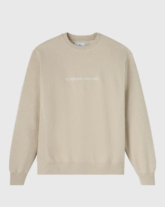 Memphis French Terry Crewneck - Heather Oatmeal sold by OVO