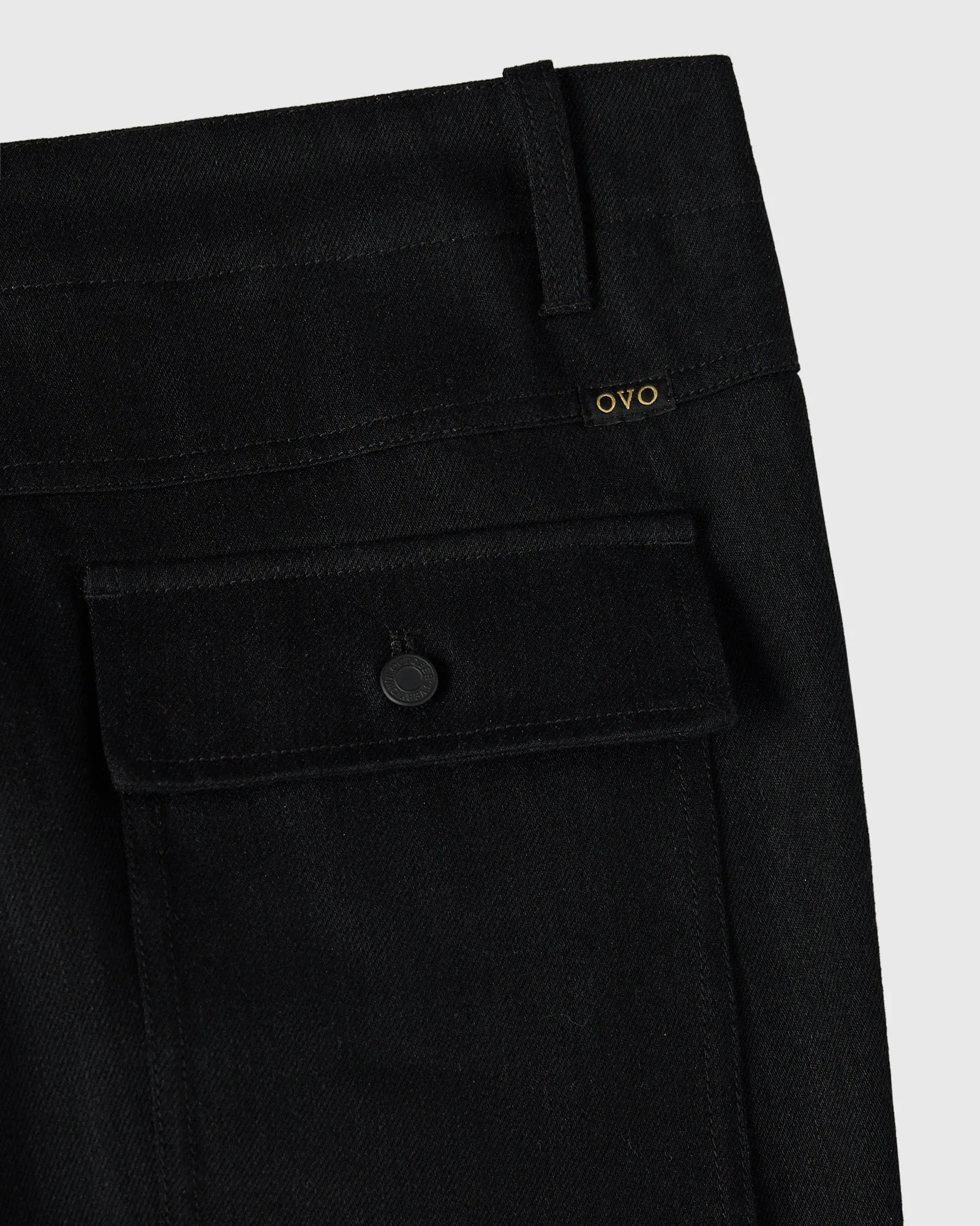 Construction Wordmark Denim Fatigue Pant - Black sold by OVO product image thumbnail 5