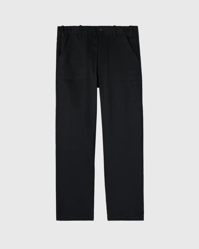 Construction Wordmark Denim Fatigue Pant - Black sold by OVO