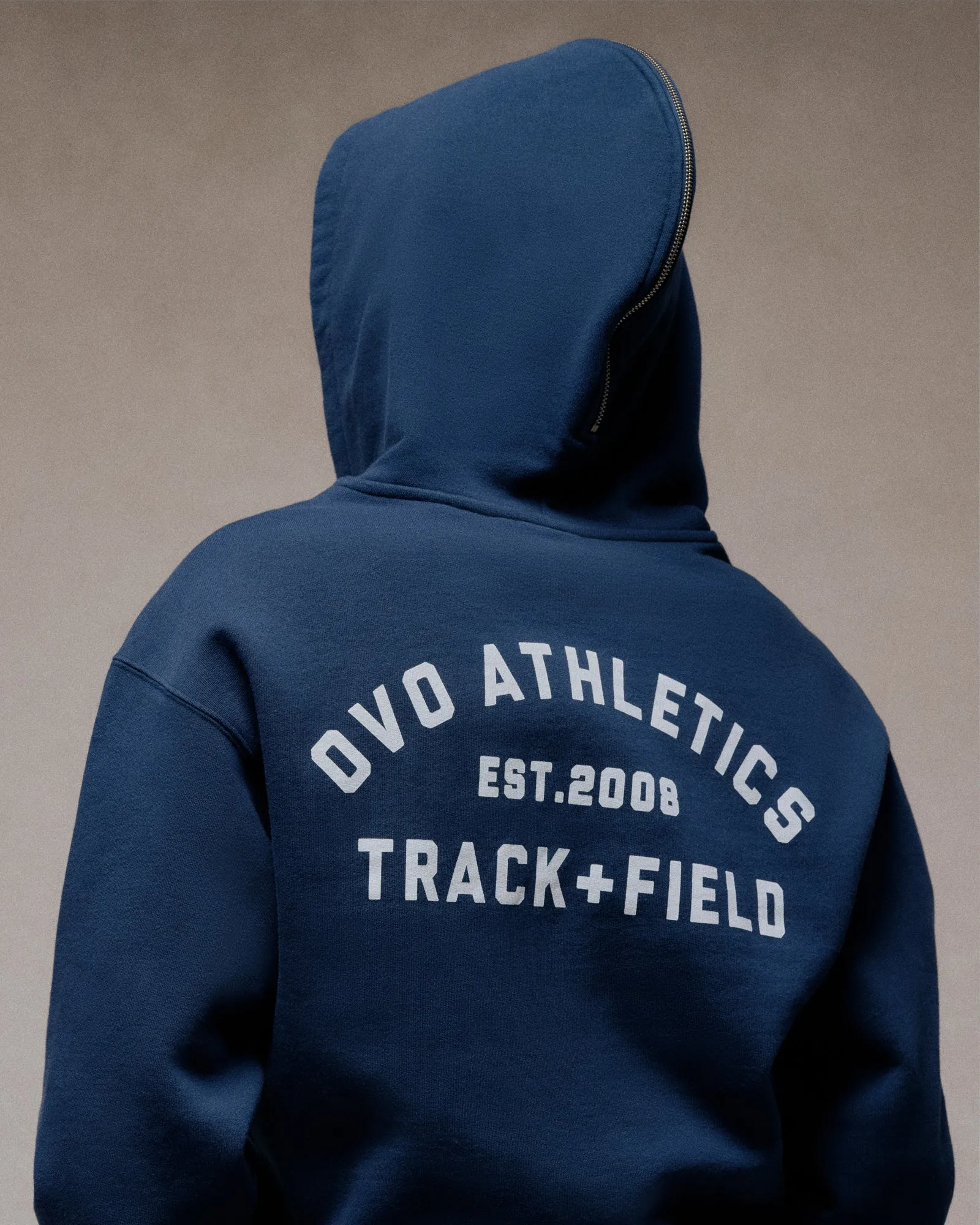 Athletics Club Split Full-Zip Hoodie - Navy sold by OVO product image thumbnail 3