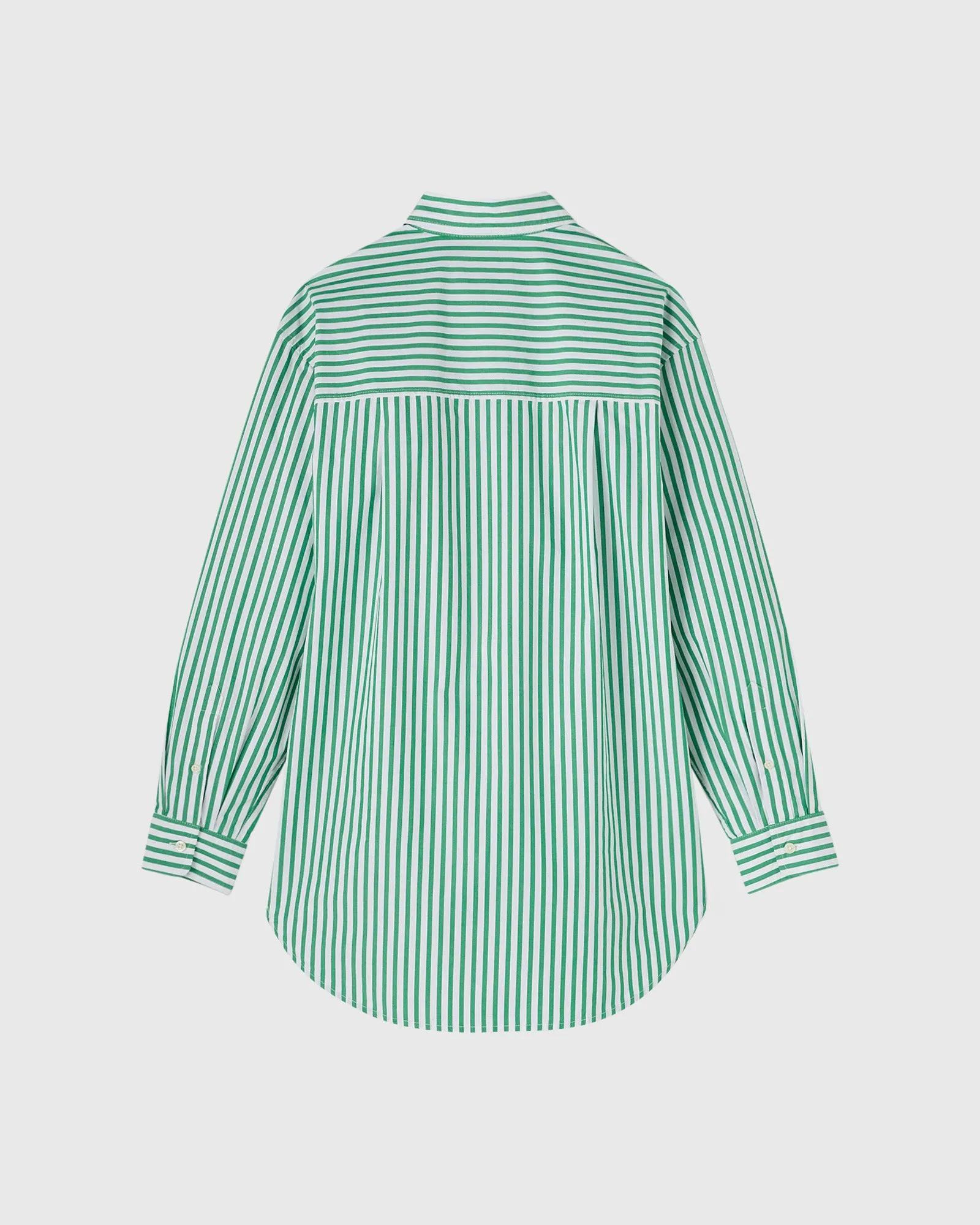 Athletics Club Poplin Striped Shirt - Green sold by OVO product image thumbnail 4