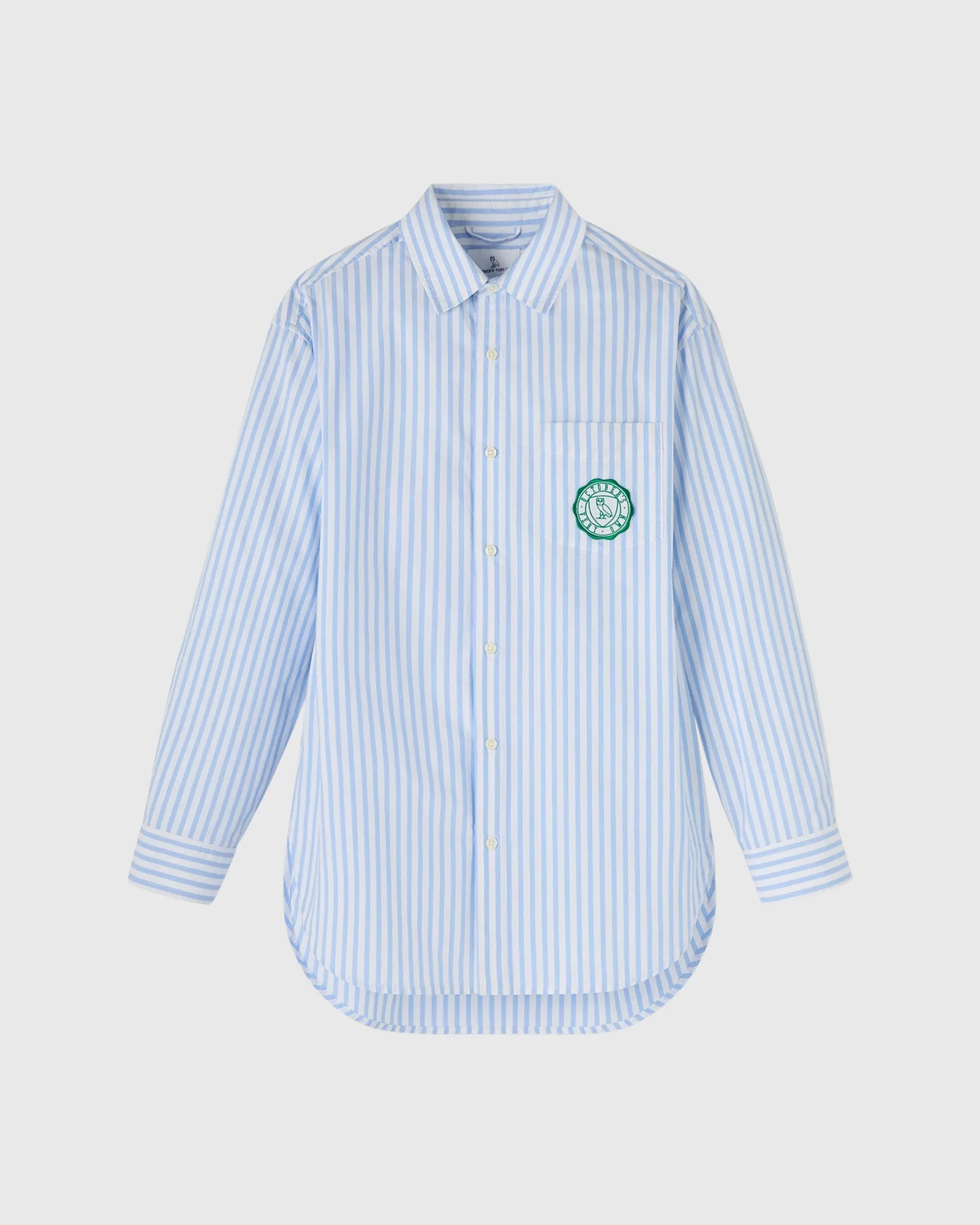 Athletics Club Poplin Striped Shirt - Light Blue sold by OVO