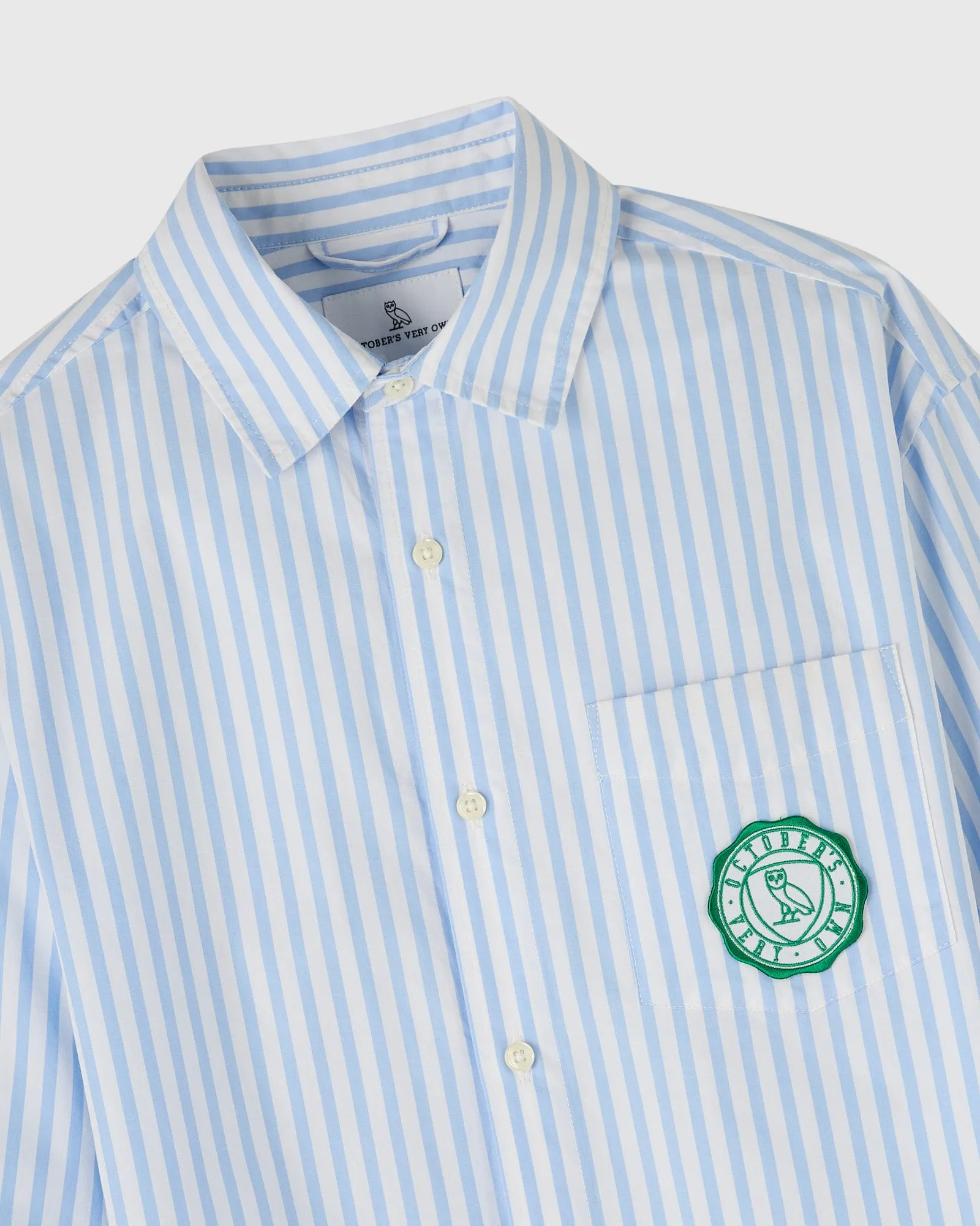 Athletics Club Poplin Striped Shirt - Light Blue sold by OVO product image thumbnail 5