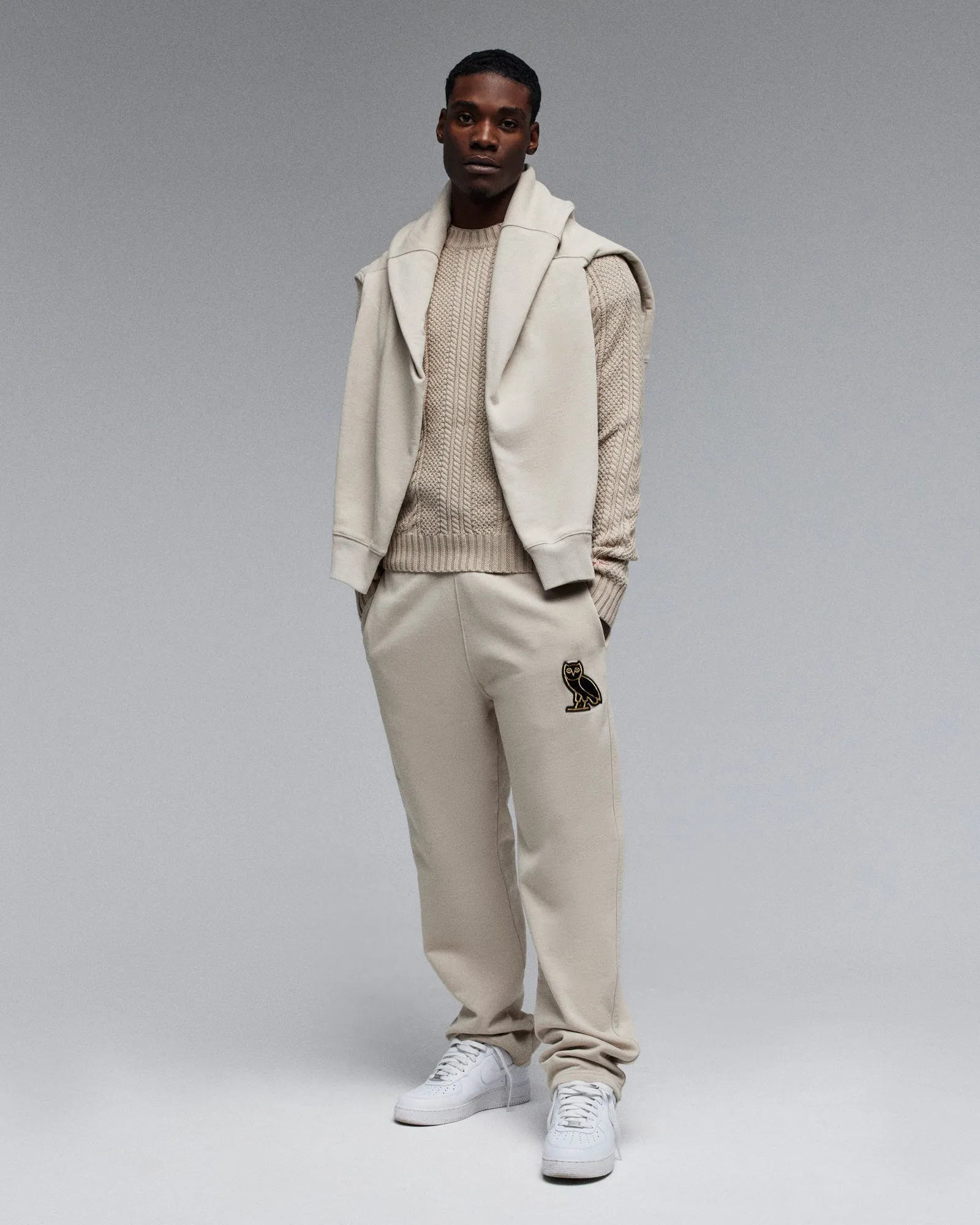 Signature Open-Hem Sweatpant - Beige sold by OVO product image thumbnail 2