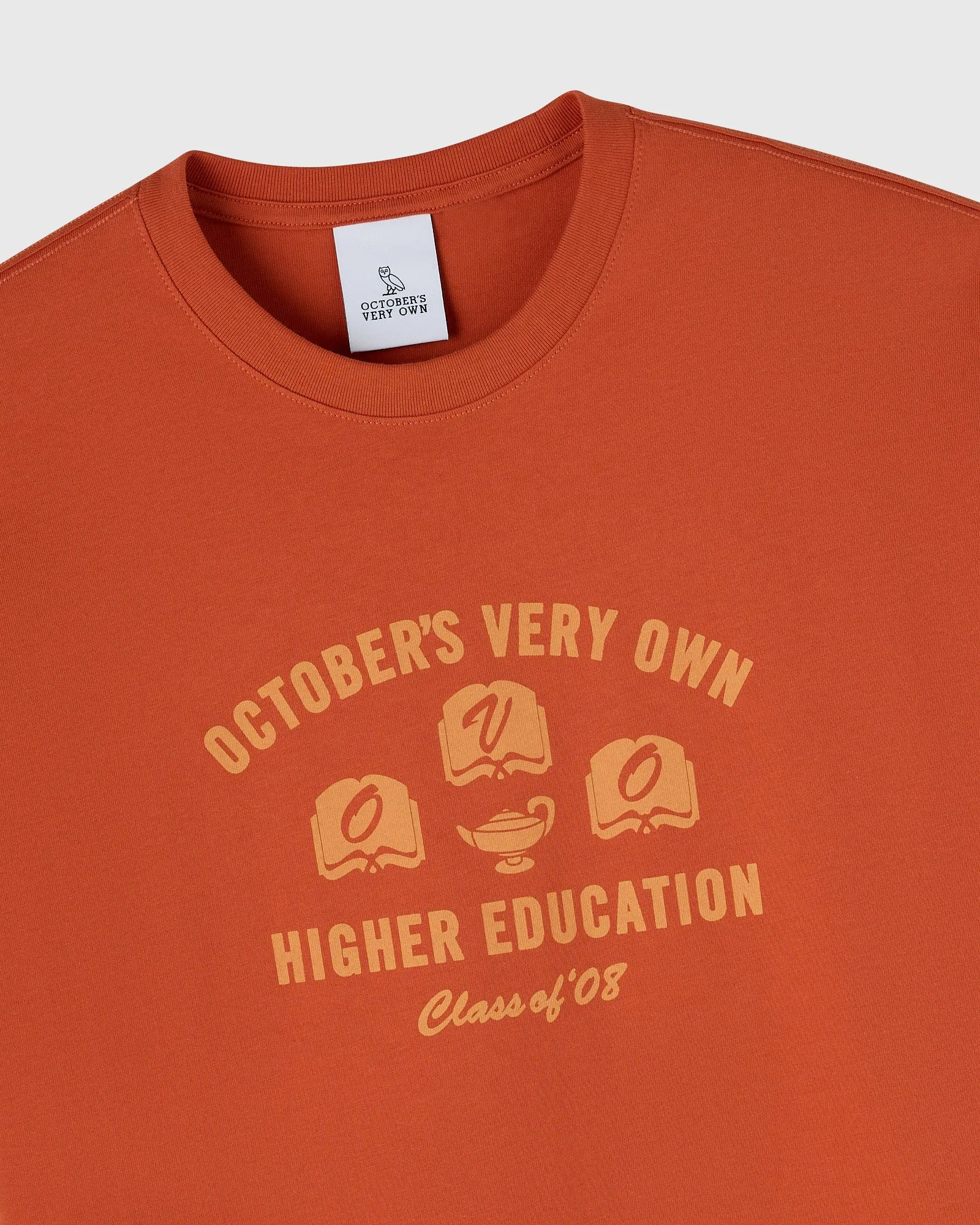Higher Education Tee - Rust sold by OVO product image thumbnail 3