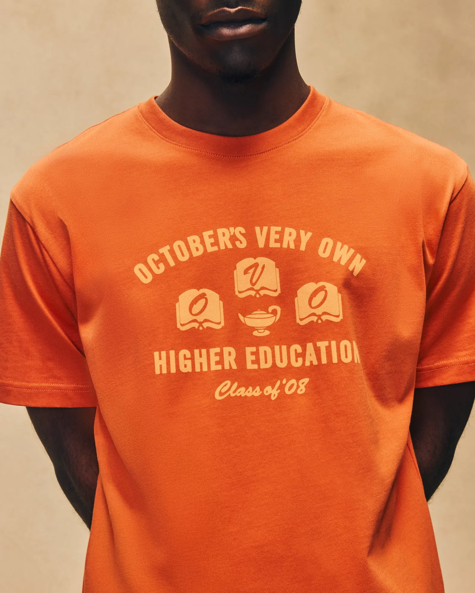Higher Education Tee - Rust sold by OVO product image thumbnail 2