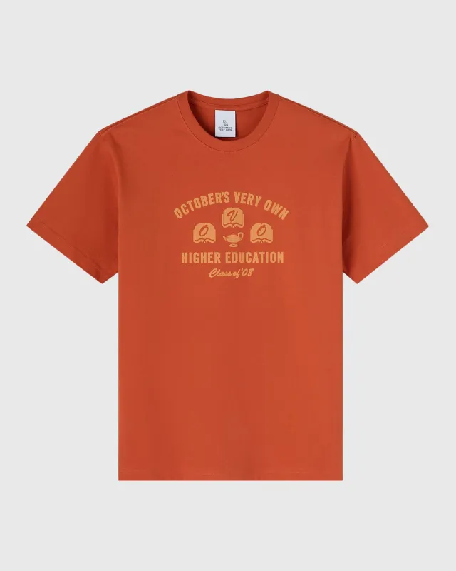 Higher Education Tee - Rust sold by OVO