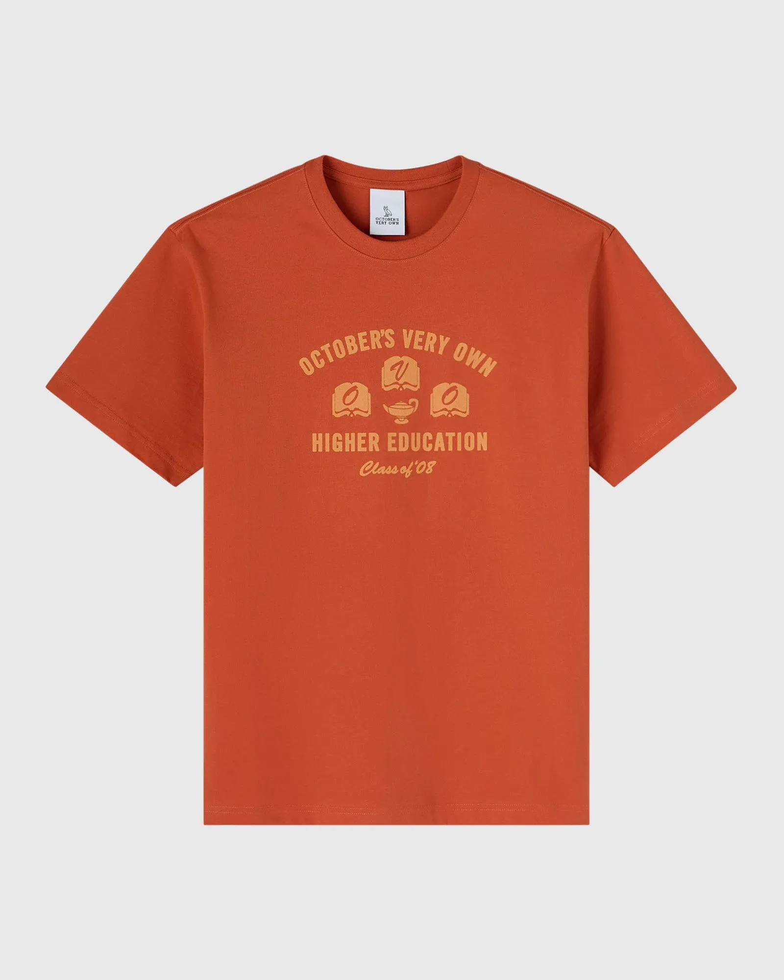 Higher Education Tee - Rust sold by OVO
