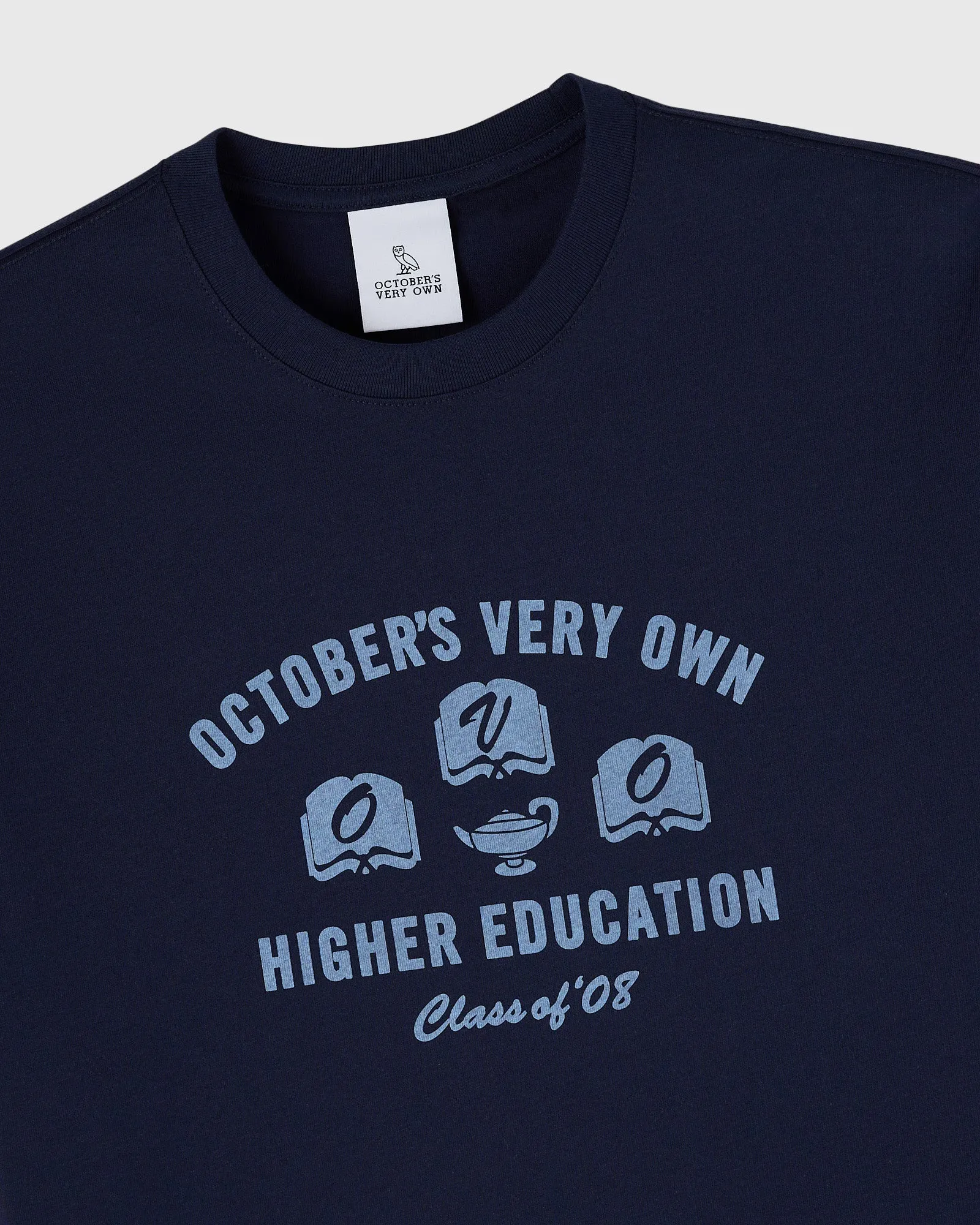 Higher Education Tee - Navy sold by OVO product image thumbnail 3