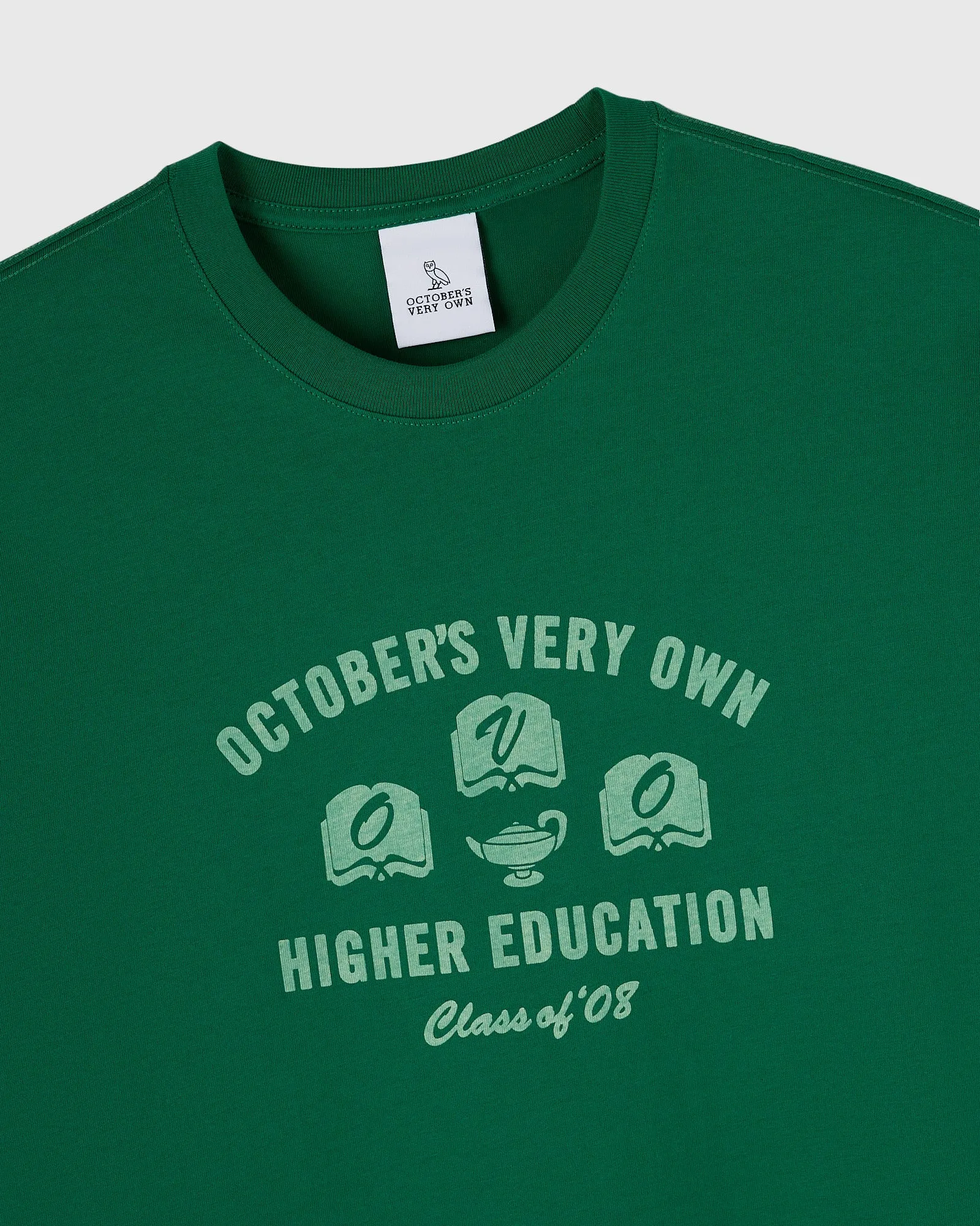 Higher Education Tee - Green sold by OVO product image thumbnail 3