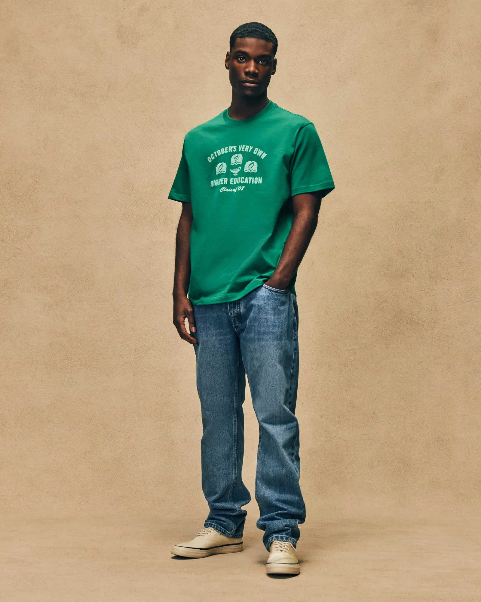 Higher Education Tee - Green sold by OVO product image thumbnail 2